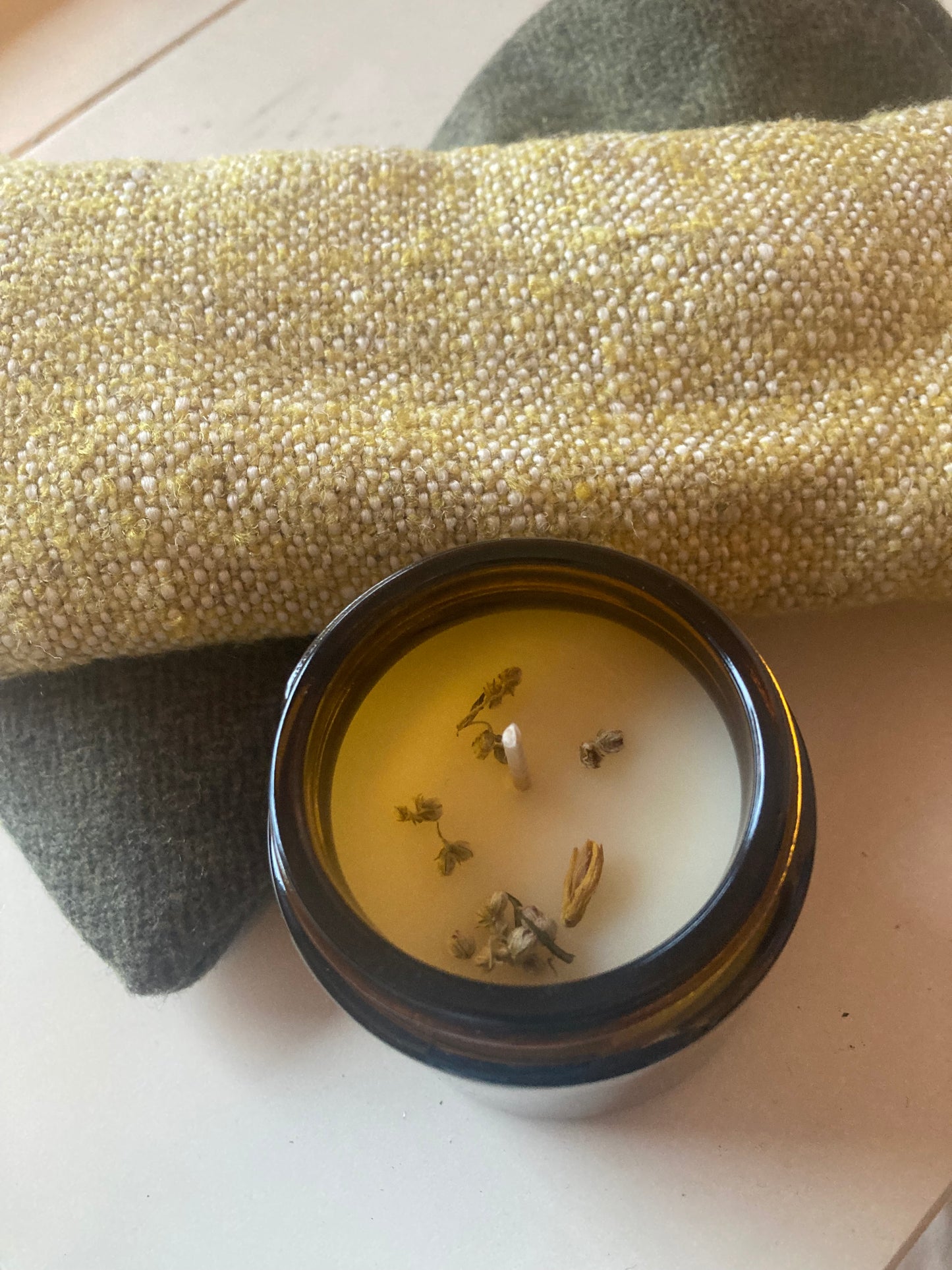 Herbal dream pillow with lavender mugwort and hops