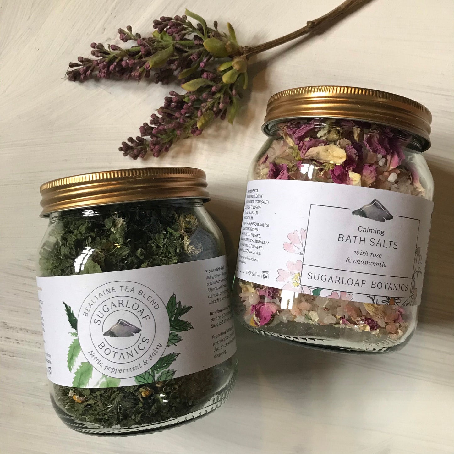 Nettle, peppermint and daisy loose tea blend