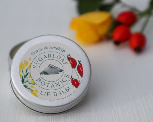 Gorse and rosehip lip balm