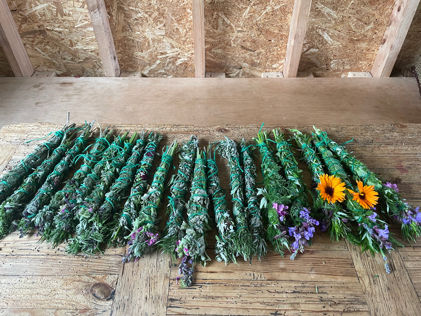 Seasonal herbal wands