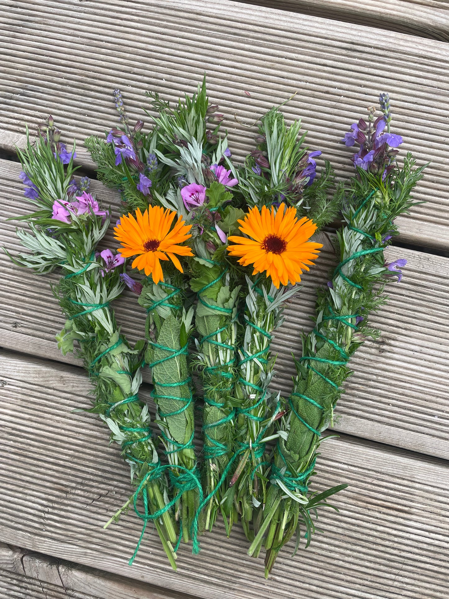 Seasonal herbal wands