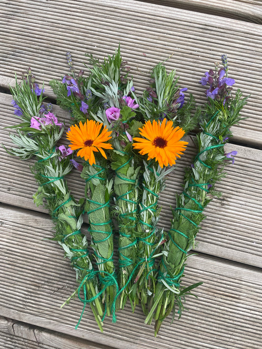 Seasonal herbal wands