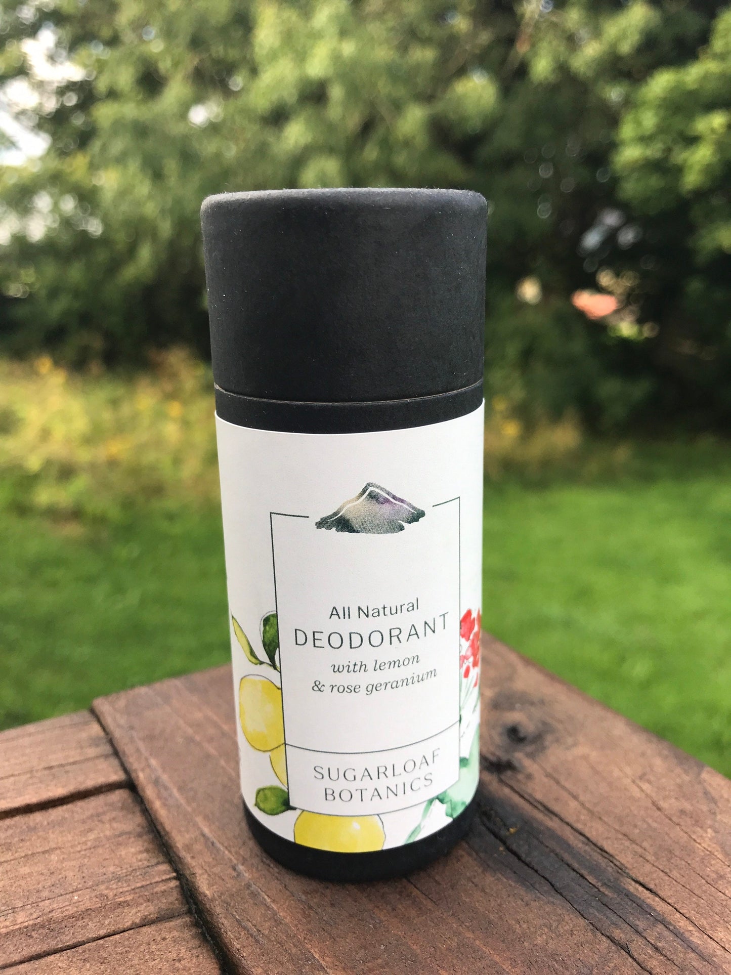 Lemon and rose geranium deodorant balm